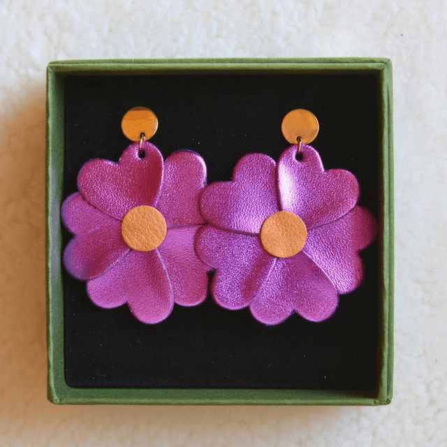Boucles d’oreilles marguerites    