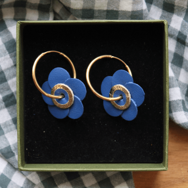 Boucles d’oreilles inspiration coquelicot