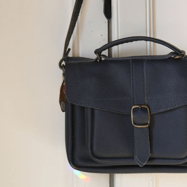 Petit Cartable n°2 - Bleu nuit