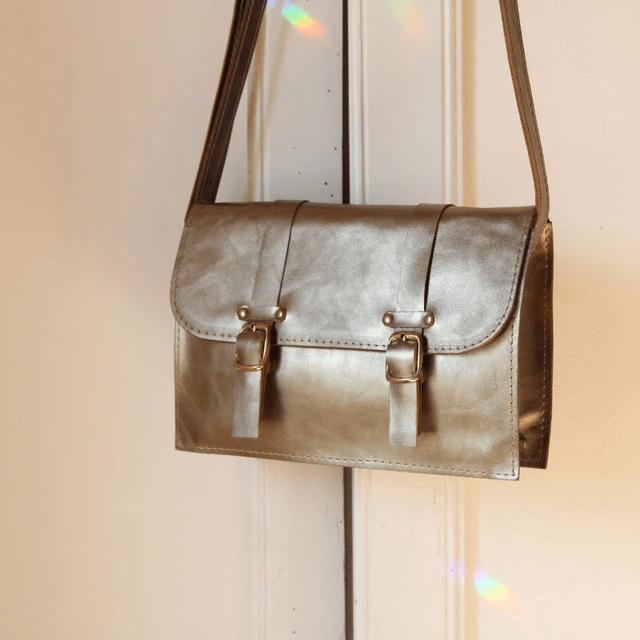 Petit Cartable n°1 - Bronze métallisé