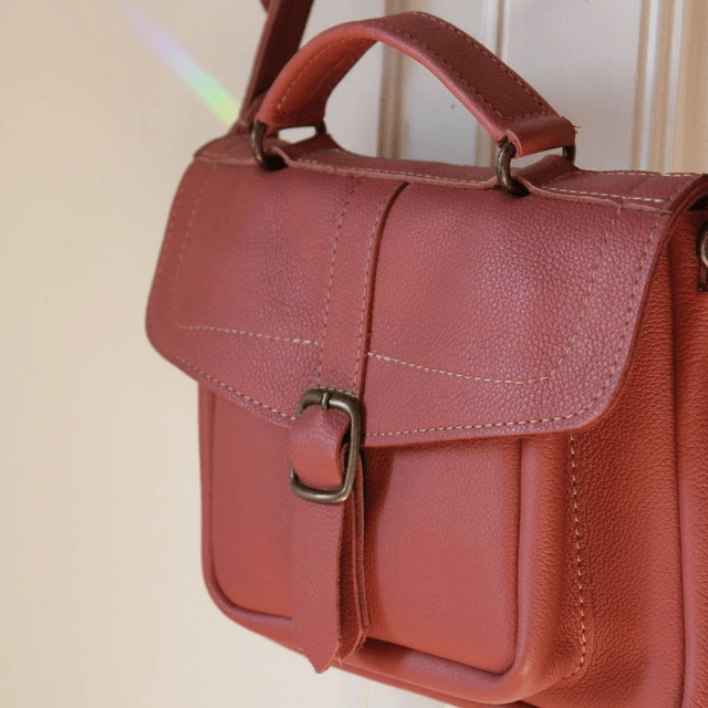 Petit Cartable n°2 - Bois de rose