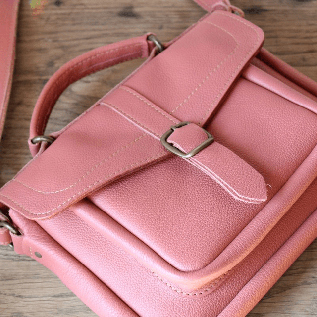 Petit Cartable n°2 - Bois de rose