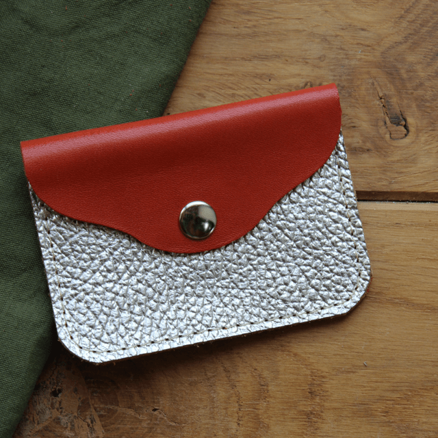 Mini pochette bicolore