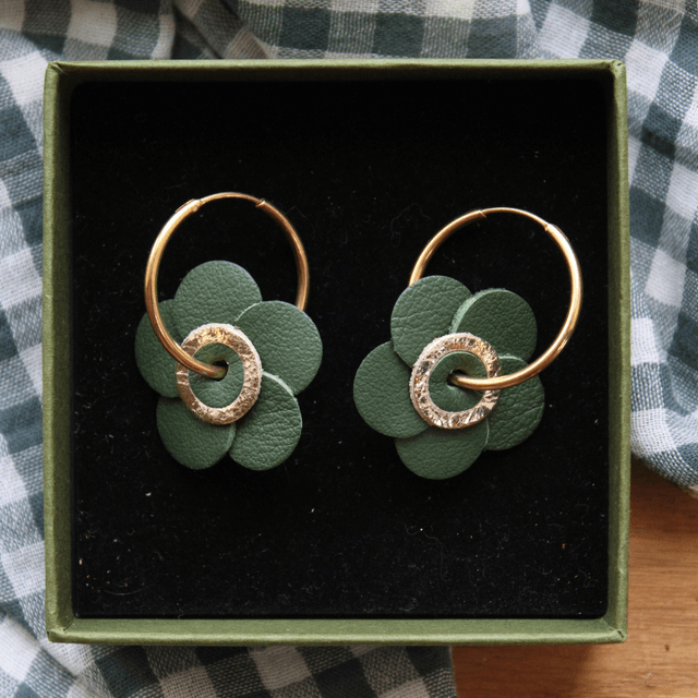 Boucles d’oreilles inspiration coquelicot