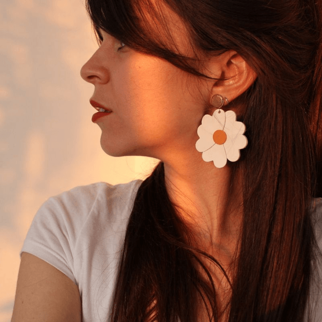 Boucles d’oreilles marguerites
