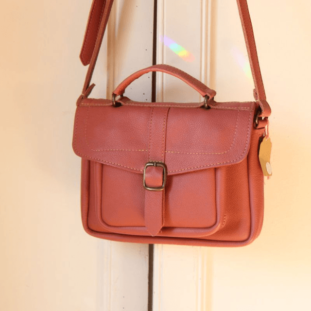Petit Cartable n°2 - Bois de rose